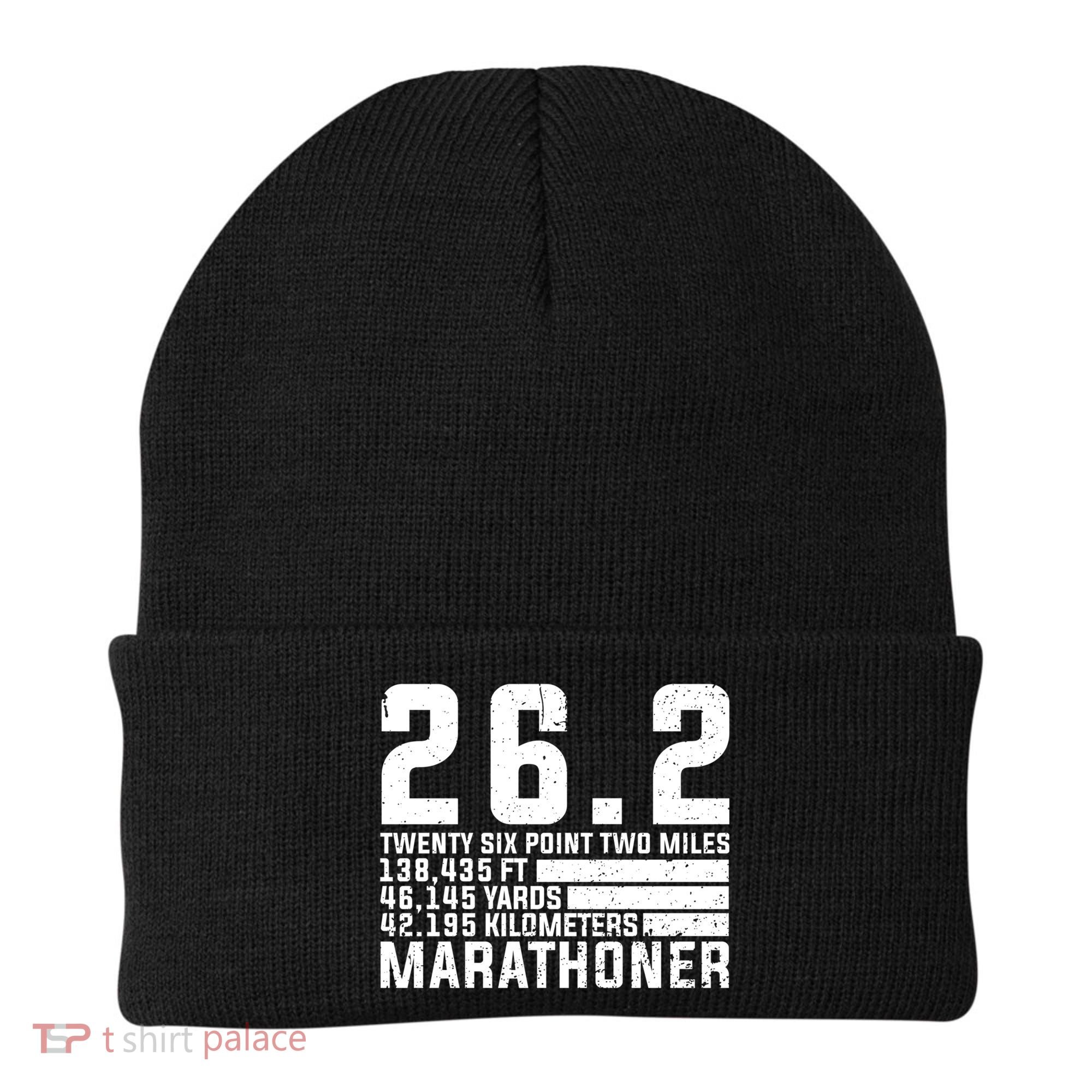 Cool Marathon Art Marathoner Running 26 2 Finisher Meaningful Gift Beanie