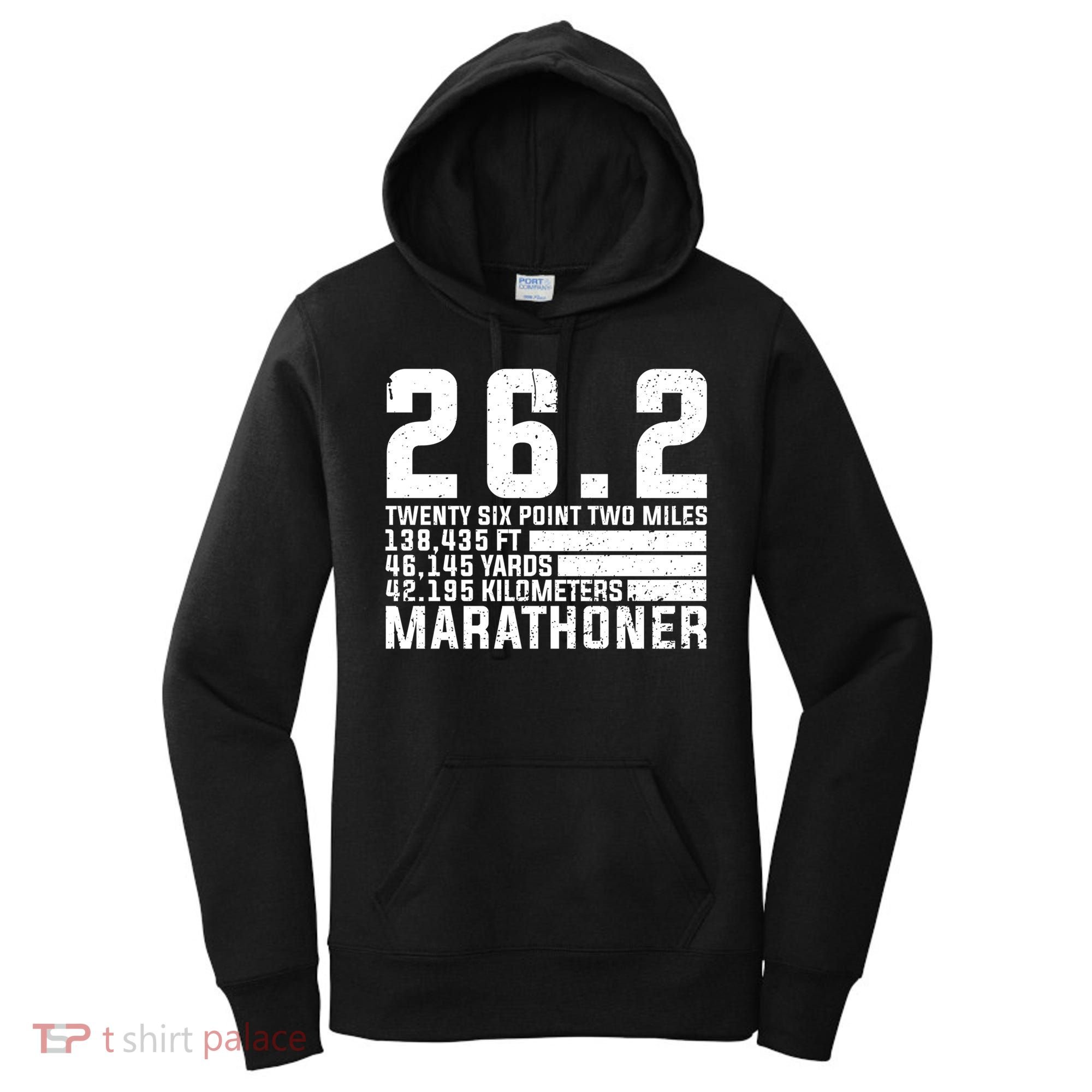 Cool Marathon Art Marathoner Running 26 2 Finisher Meaningful Gift Women's Hoodie