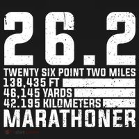 Cool Marathon Art Marathoner Running 26 2 Finisher Meaningful Gift Women's Hoodie thumb 2