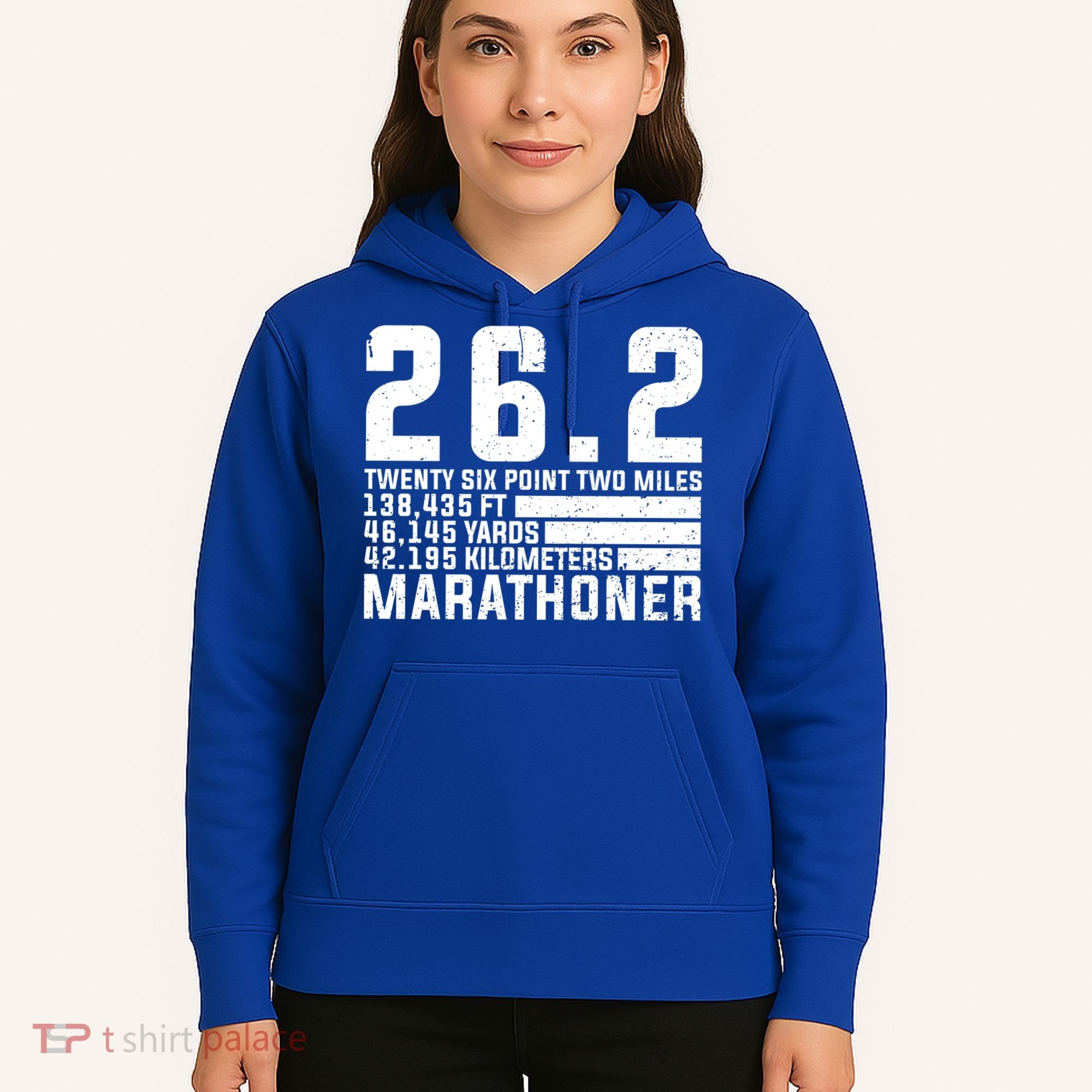 Cool Marathon Art Marathoner Running 26 2 Finisher Meaningful Gift Hoodie