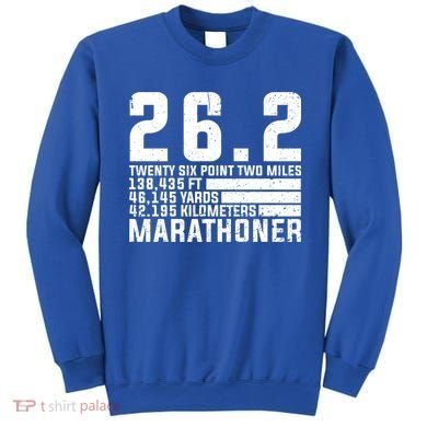 Cool Marathon Art Marathoner Running 26 2 Finisher Meaningful Gift Sweatshirt