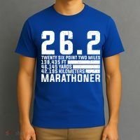 Cool Marathon Art Marathoner Running 26 2 Finisher Meaningful Gift T-Shirt thumb 3