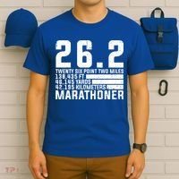 Cool Marathon Art Marathoner Running 26 2 Finisher Meaningful Gift T-Shirt thumb 6