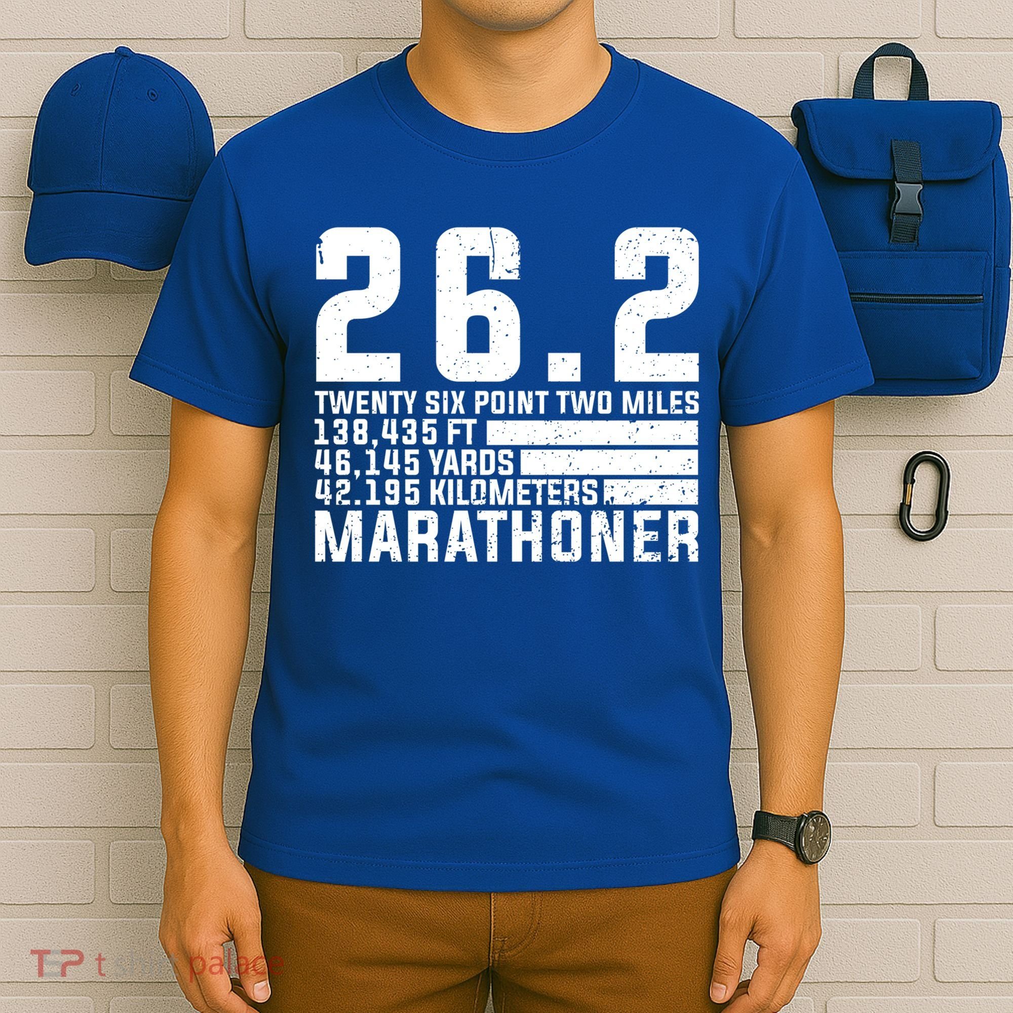 Cool Marathon Art Marathoner Running 26 2 Finisher Meaningful Gift T-Shirt