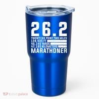 Cool Marathon Art Marathoner Running 26 2 Finisher Meaningful Gift Tumbler thumb 0