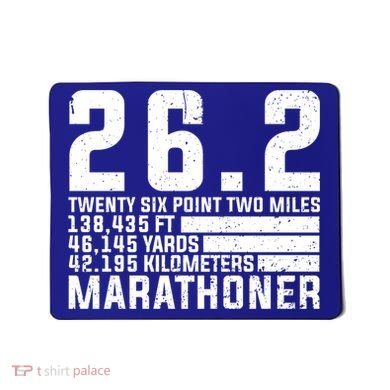 Cool Marathon Art Marathoner Running 26 2 Finisher Meaningful Gift Mousepad