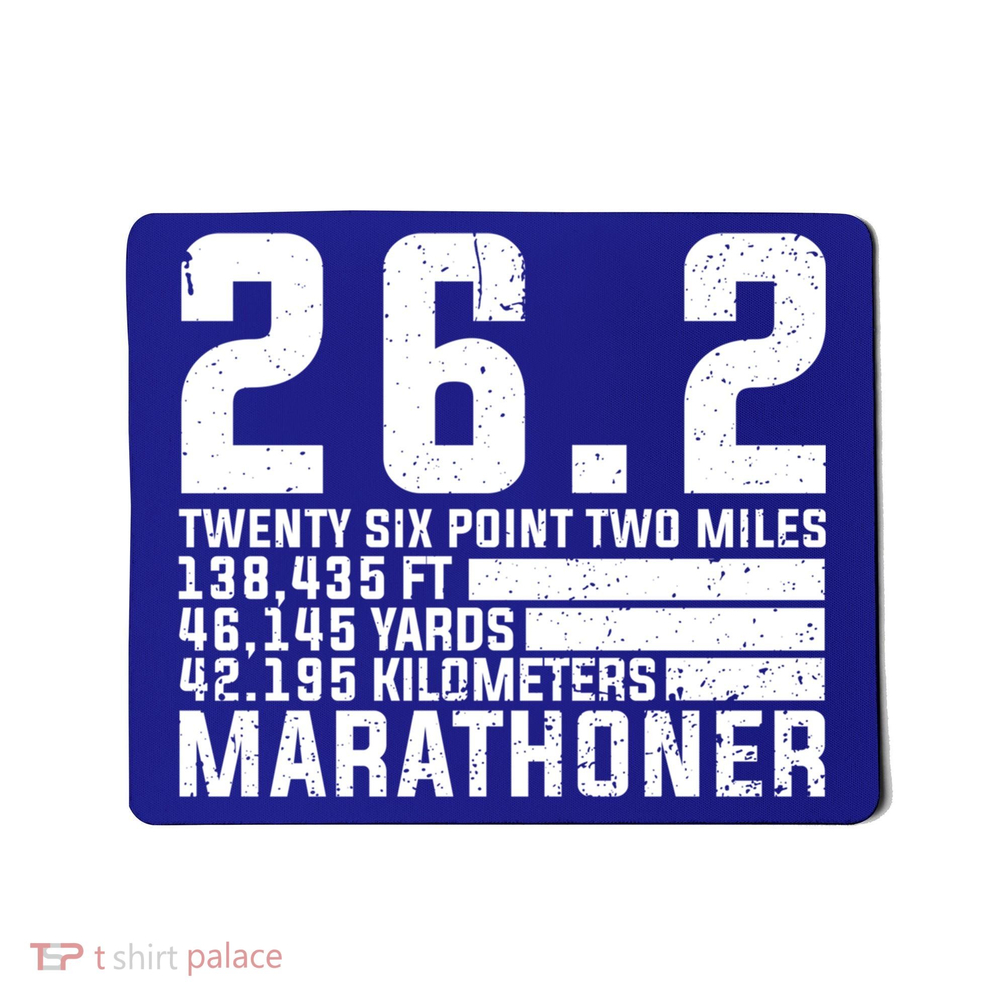 Cool Marathon Art Marathoner Running 26 2 Finisher Meaningful Gift Mousepad