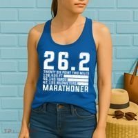 Cool Marathon Art Marathoner Running 26 2 Finisher Meaningful Gift Women's Tank Top thumb 2