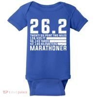 Cool Marathon Art Marathoner Running 26 2 Finisher Meaningful Gift Baby Bodysuit thumb 0