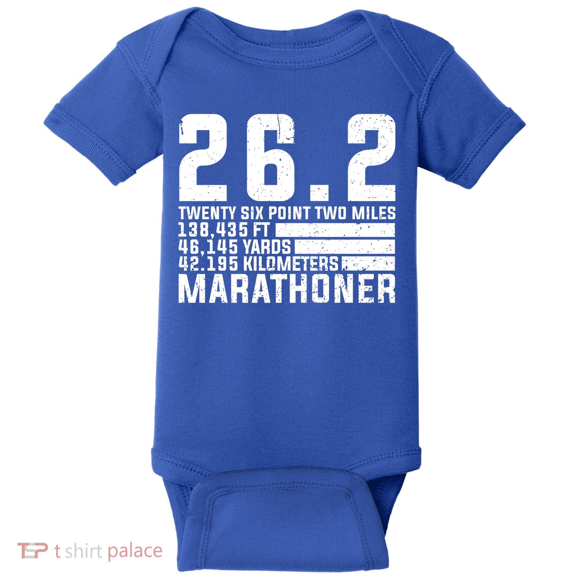 Cool Marathon Art Marathoner Running 26 2 Finisher Meaningful Gift Baby Bodysuit