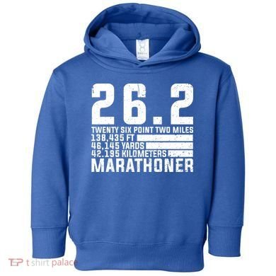 Cool Marathon Art Marathoner Running 26 2 Finisher Meaningful Gift Toddler Hoodie
