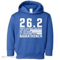 Cool Marathon Art Marathoner Running 26 2 Finisher Meaningful Gift Toddler Hoodie thumb 0