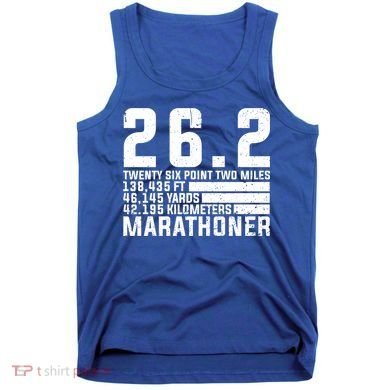 Cool Marathon Art Marathoner Running 26 2 Finisher Meaningful Gift Tank Top