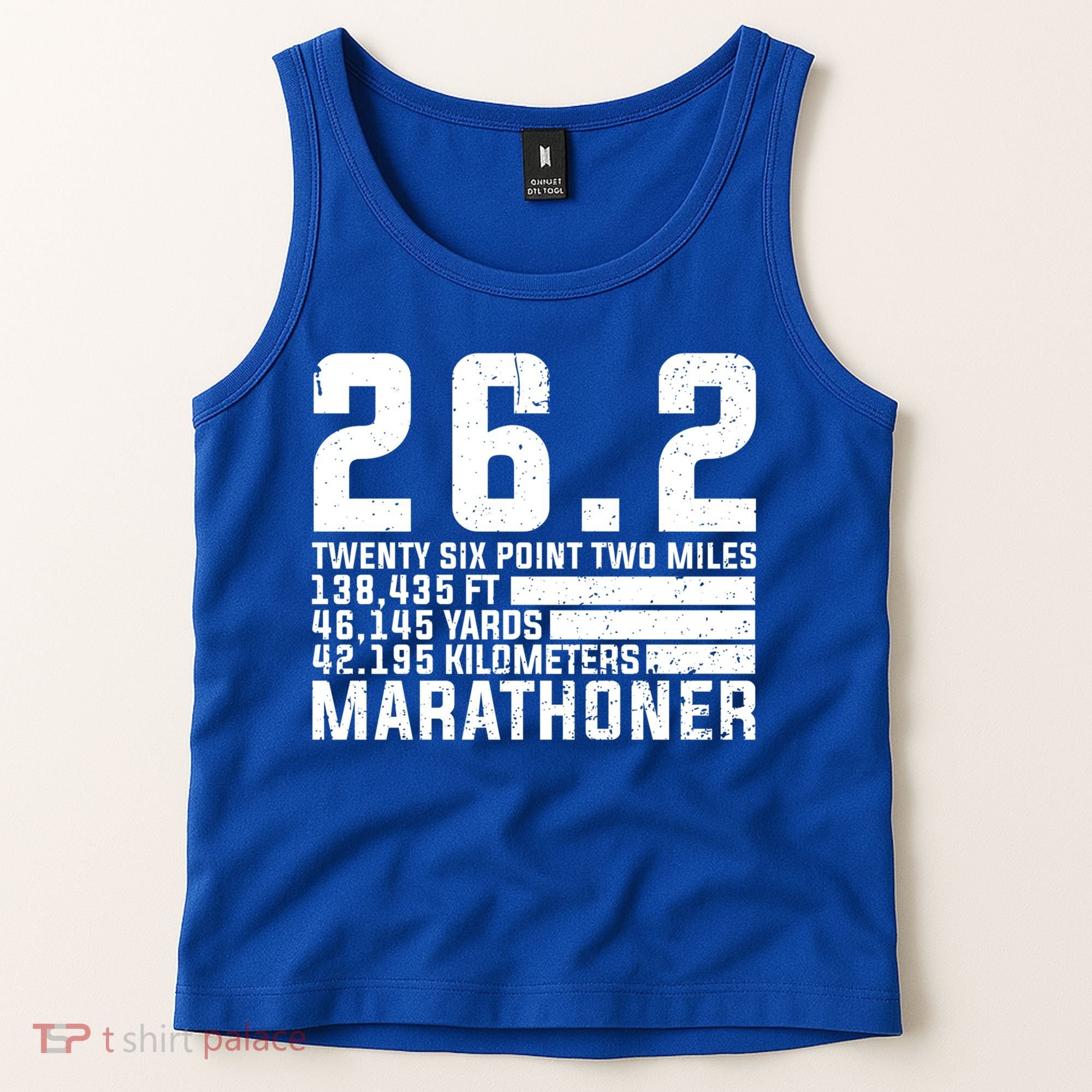 Cool Marathon Art Marathoner Running 26 2 Finisher Meaningful Gift Tank Top