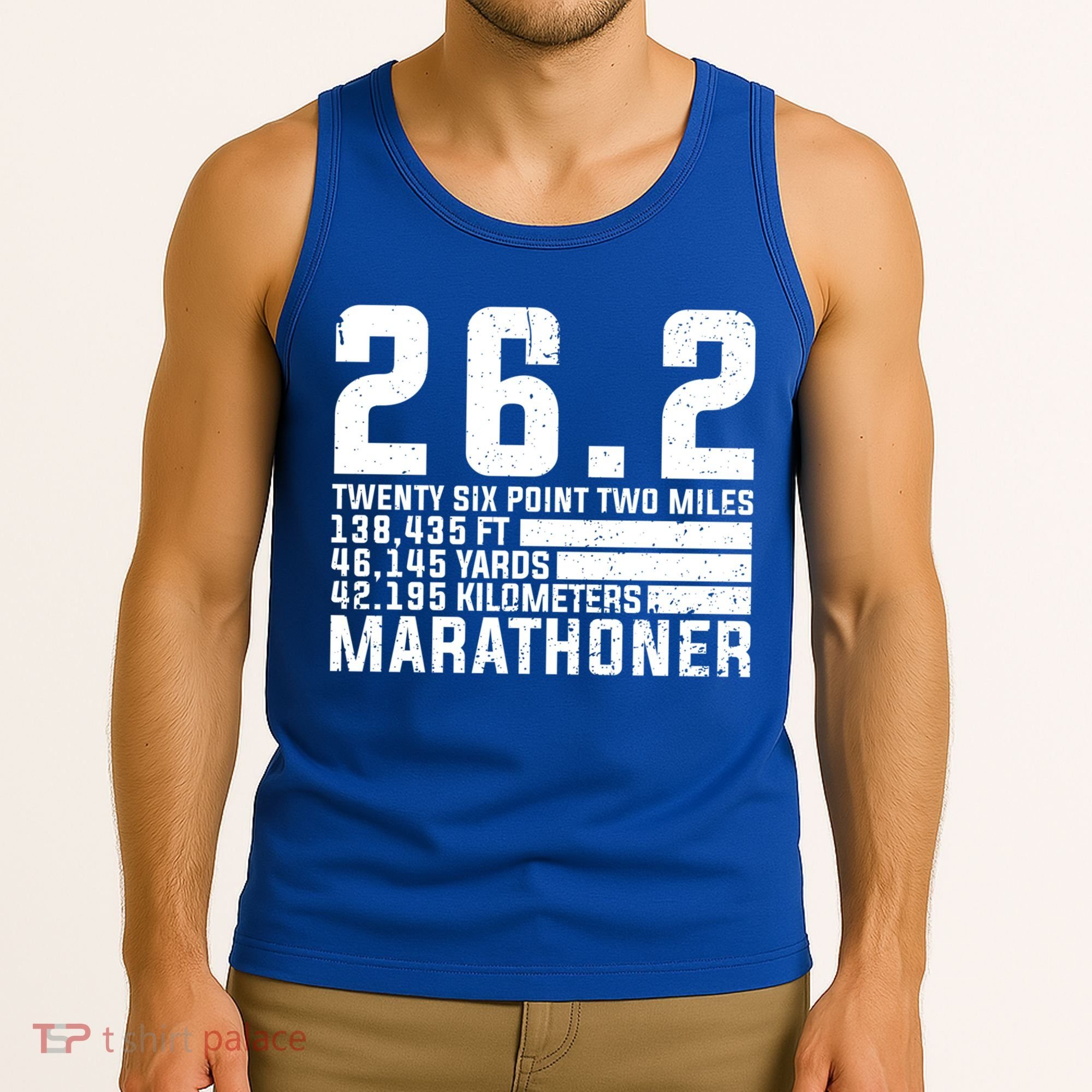 Cool Marathon Art Marathoner Running 26 2 Finisher Meaningful Gift Tank Top