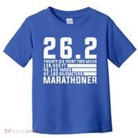Cool Marathon Art Marathoner Running 26 2 Finisher Meaningful Gift Toddler T-Shirt thumb 0