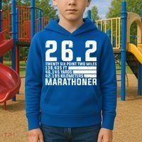 Cool Marathon Art Marathoner Running 26 2 Finisher Meaningful Gift Kids Hoodie thumb 2