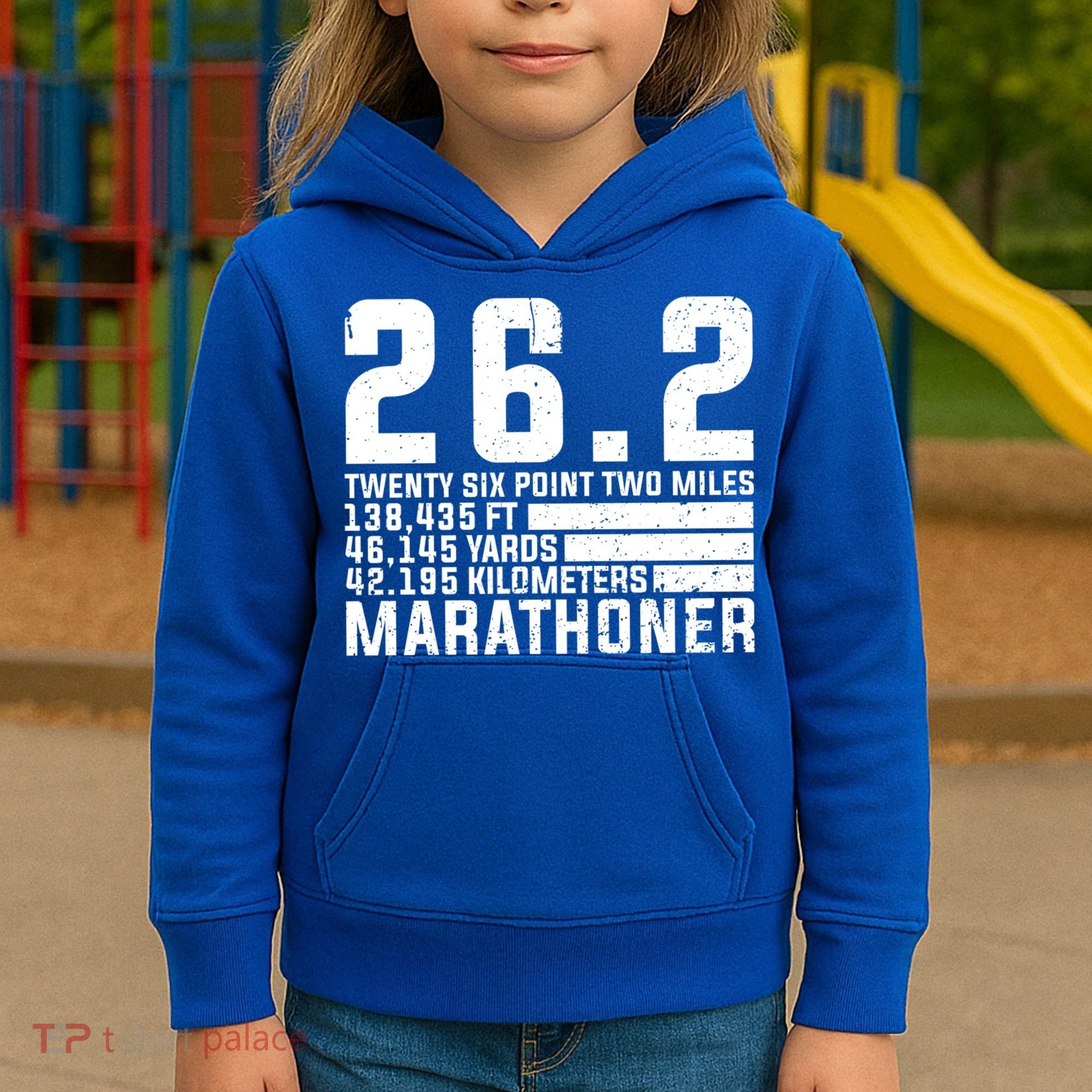 Cool Marathon Art Marathoner Running 26 2 Finisher Meaningful Gift Kids Hoodie