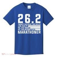 Cool Marathon Art Marathoner Running 26 2 Finisher Meaningful Gift Kids T-Shirt thumb 0