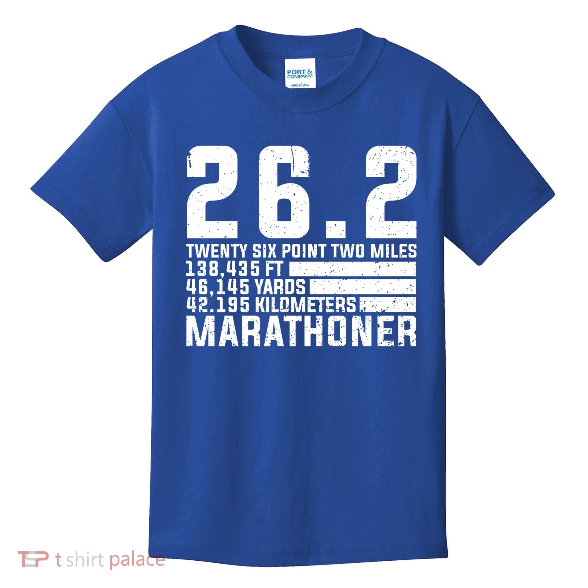 Cool Marathon Art Marathoner Running 26 2 Finisher Meaningful Gift Kids T-Shirt