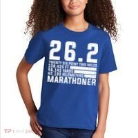 Cool Marathon Art Marathoner Running 26 2 Finisher Meaningful Gift Kids T-Shirt thumb 2