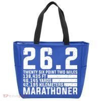 Cool Marathon Art Marathoner Running 26 2 Finisher Meaningful Gift Tote Bag thumb 0