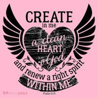 Creat Me A Clean Heart O God And Renew A Right Spirit Within Me Coaster thumb 2
