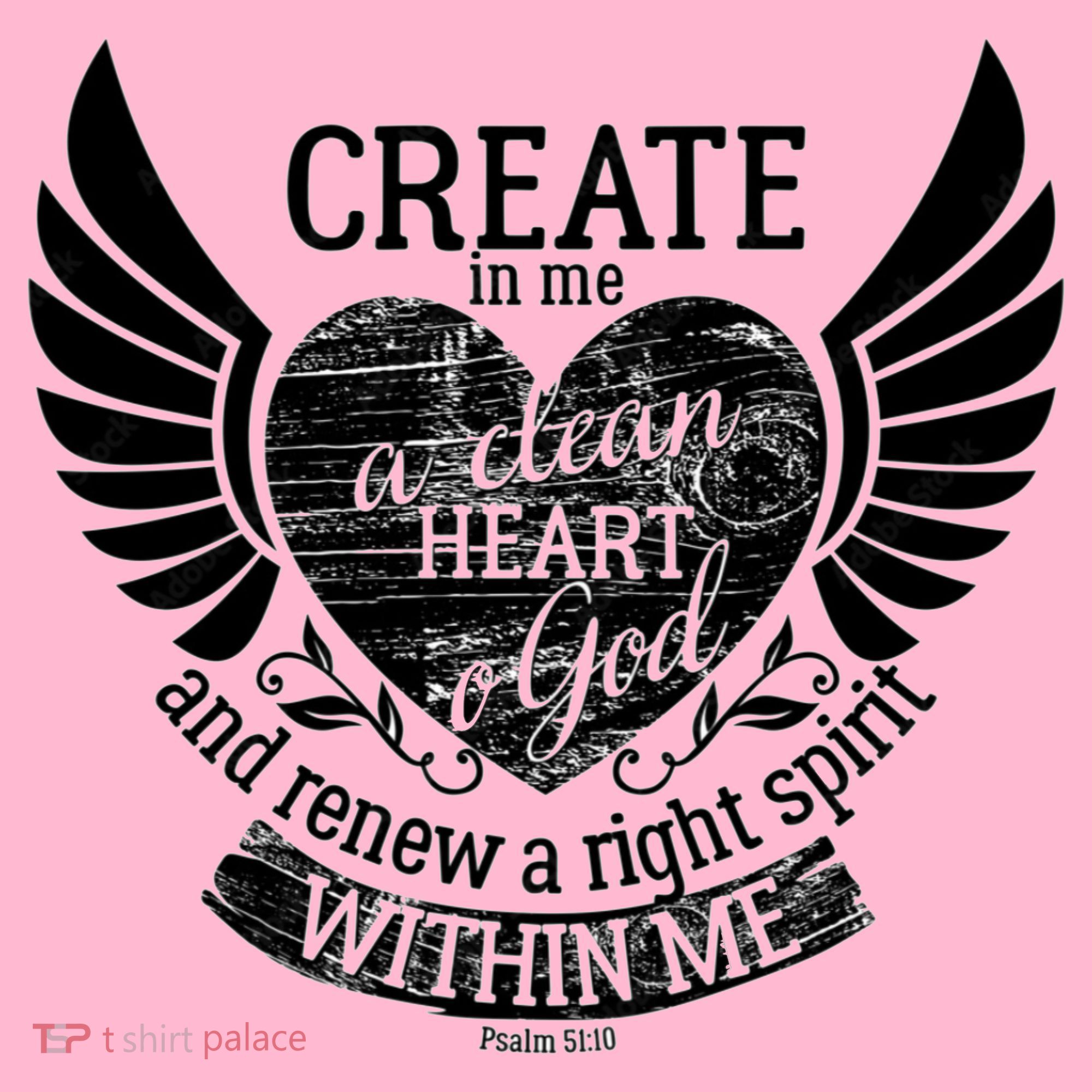 Creat Me A Clean Heart O God And Renew A Right Spirit Within Me Coaster