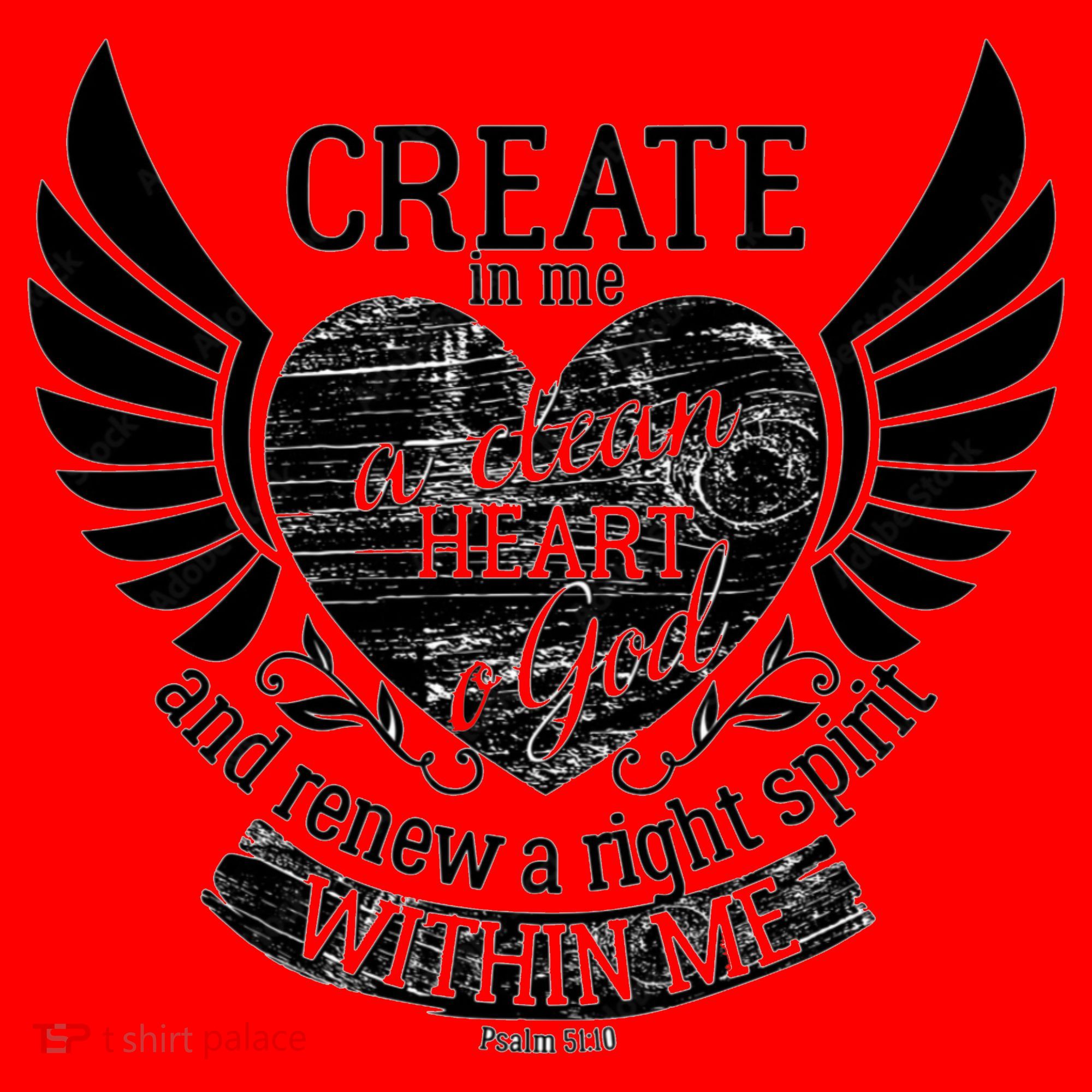 Creat Me A Clean Heart O God And Renew A Right Spirit Within Me Santa Hat