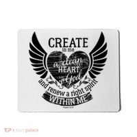Creat Me A Clean Heart O God And Renew A Right Spirit Within Me Mousepad thumb 0
