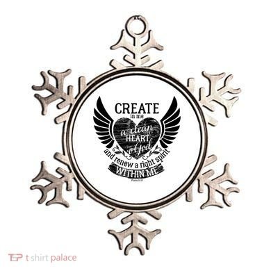 Creat Me A Clean Heart O God And Renew A Right Spirit Within Me Ornament