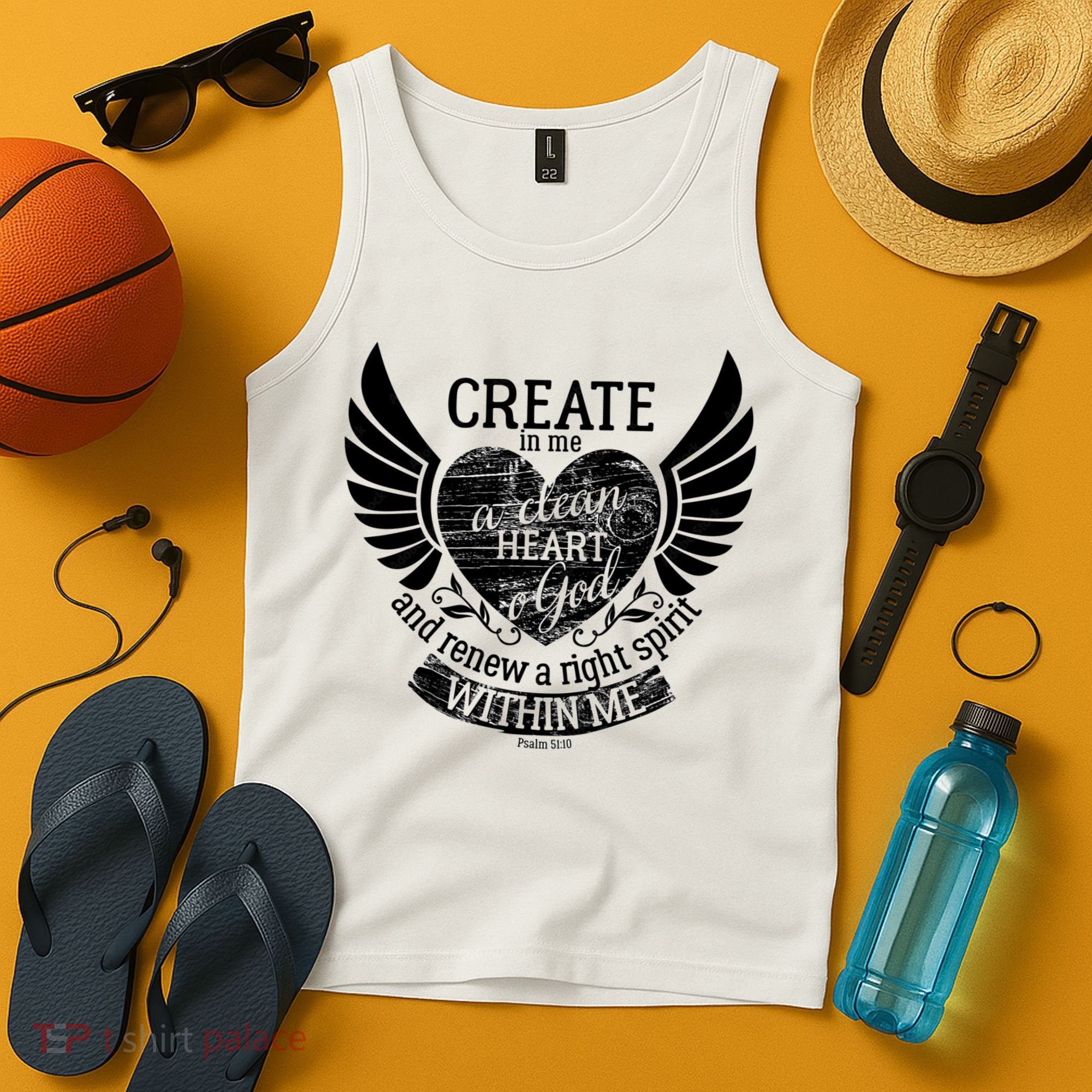 Creat Me A Clean Heart O God And Renew A Right Spirit Within Me Tank Top