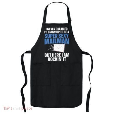 Cool Mailman Art For Postal Worker Post Office Mail Apron