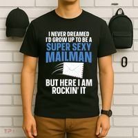 Cool Mailman Art For Postal Worker Post Office Mail T-Shirt thumb 6