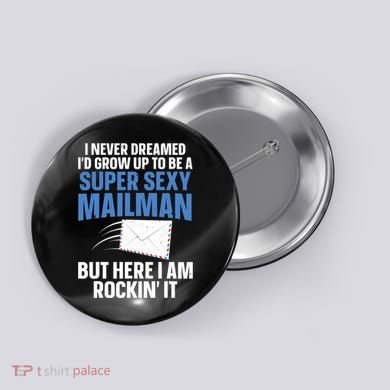 Cool Mailman Art For Postal Worker Post Office Mail Button