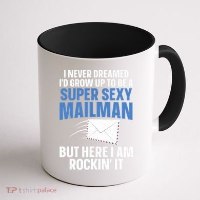 Cool Mailman Art For Postal Worker Post Office Mail Coffee Mug back