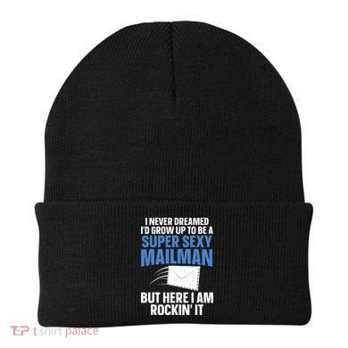 Cool Mailman Art For Postal Worker Post Office Mail Beanie