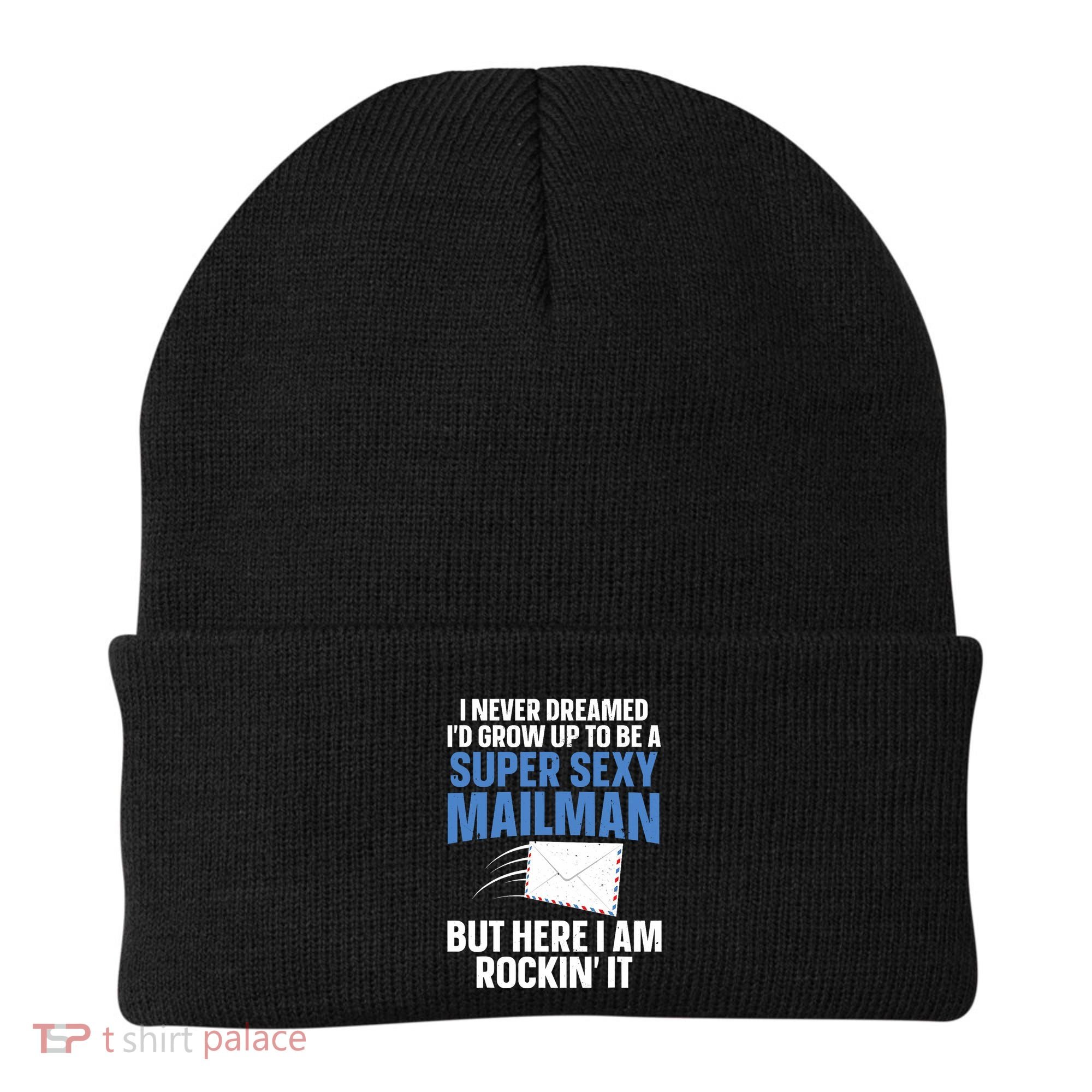 Cool Mailman Art For Postal Worker Post Office Mail Beanie