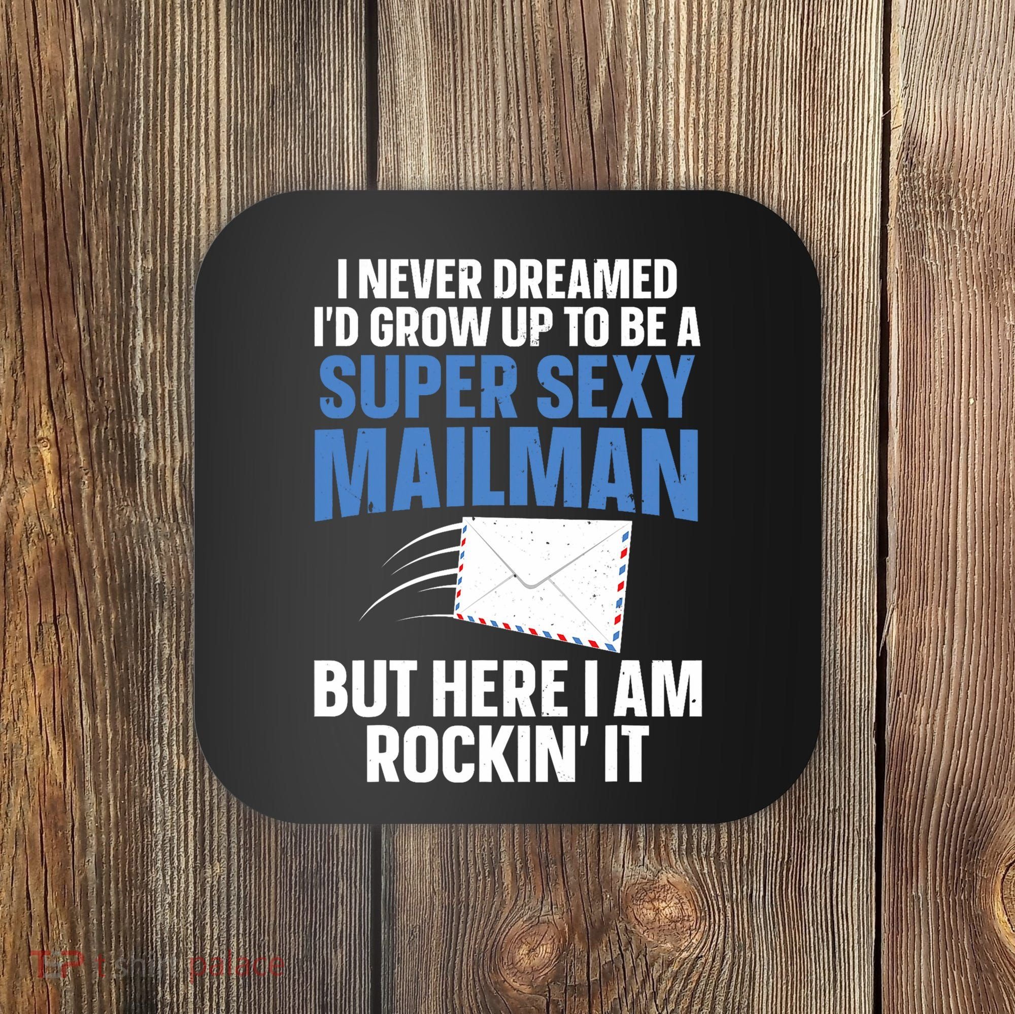 Cool Mailman Art For Postal Worker Post Office Mail Coaster