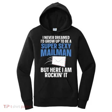 Cool Mailman Art For Postal Worker Post Office Mail Women's Hoodie