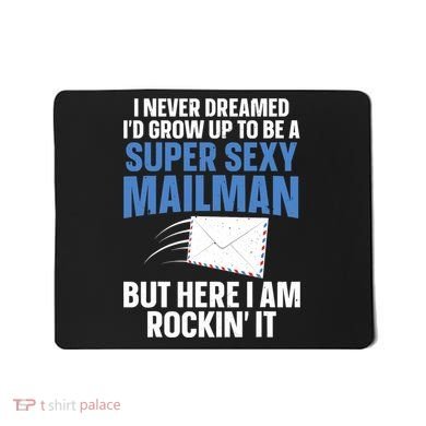 Cool Mailman Art For Postal Worker Post Office Mail Mousepad