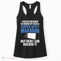 Cool Mailman Art For Postal Worker Post Office Mail Women's Tank Top thumb 0