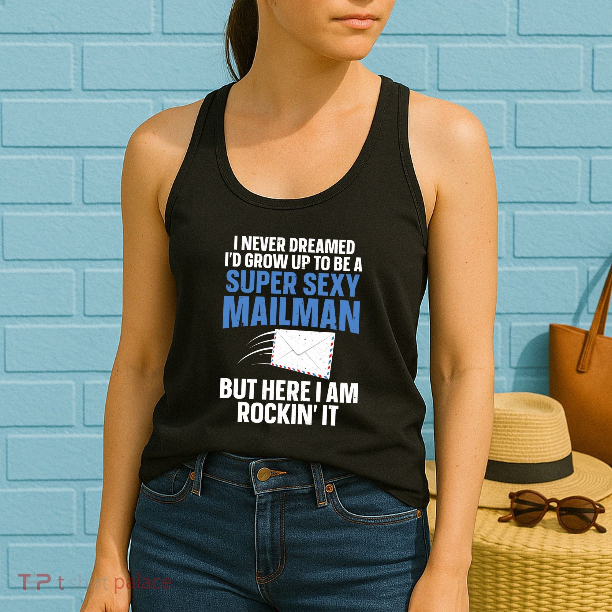 Cool Mailman Art For Postal Worker Post Office Mail Women's Tank Top