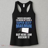 Cool Mailman Art For Postal Worker Post Office Mail Women's Tank Top thumb 3