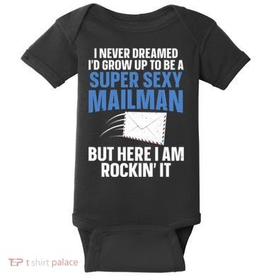 Cool Mailman Art For Postal Worker Post Office Mail Baby Bodysuit