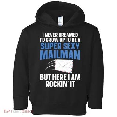 Cool Mailman Art For Postal Worker Post Office Mail Toddler Hoodie