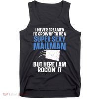Cool Mailman Art For Postal Worker Post Office Mail Tank Top thumb 0