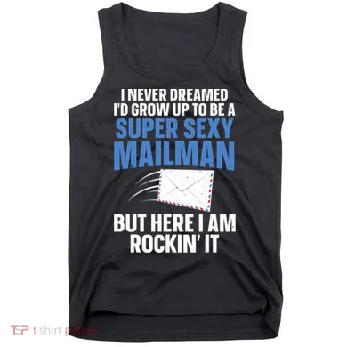 Cool Mailman Art For Postal Worker Post Office Mail Tank Top