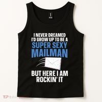 Cool Mailman Art For Postal Worker Post Office Mail Tank Top thumb 2