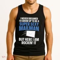 Cool Mailman Art For Postal Worker Post Office Mail Tank Top thumb 3